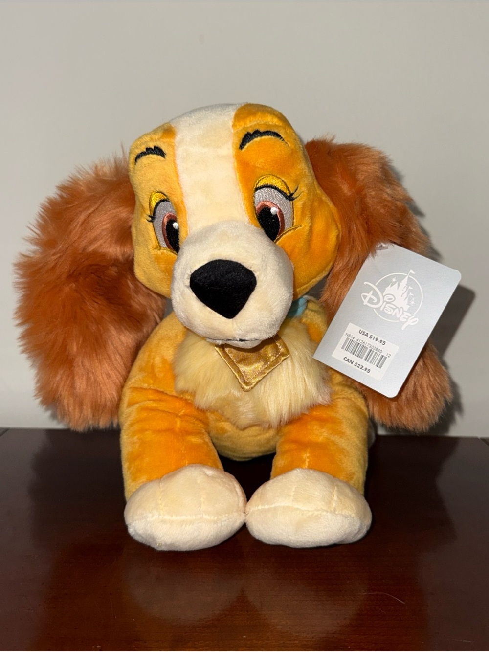New Disney Store Lady 14” Plush from Lady & The Tramp